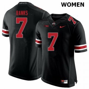 NCAA Ohio State Buckeyes Women's #7 Sevyn Banks Blackout Nike Football College Jersey ONL1145OI
